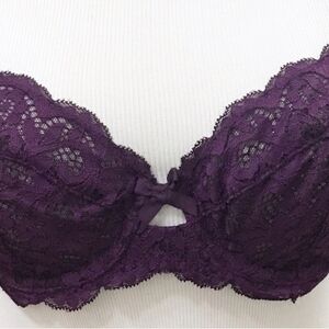 Victoria's Secret Deep Purple Lace Bra